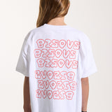 T-shirt Kids Slime White