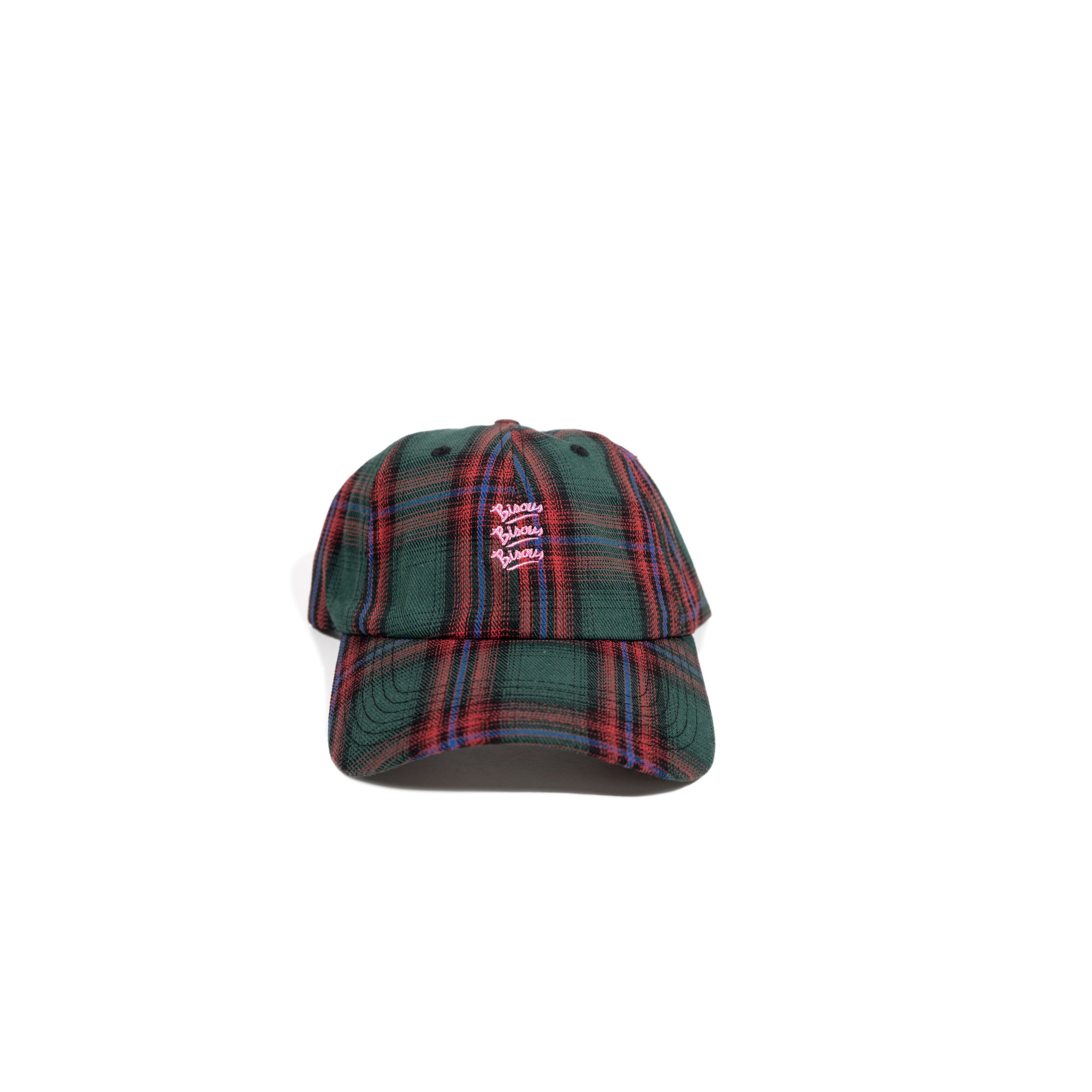 Cap Gianni Fleece Check Red