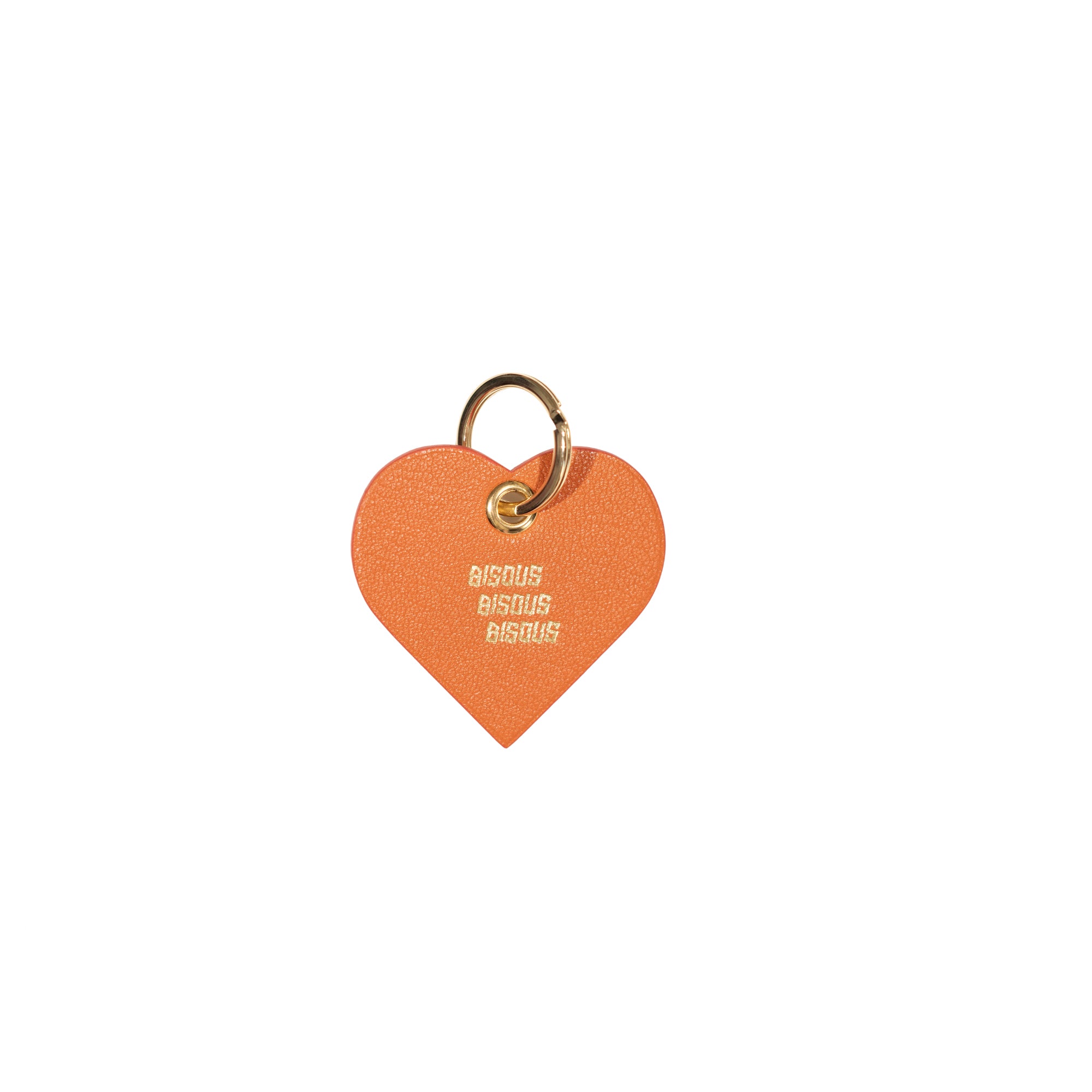 Key ring Coeur Orange