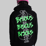 Bisous X Stone Snowboards Hoodie Zipper Black