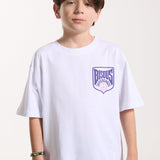 T-shirt Kids Blason White