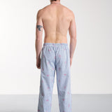 Pijama Pants Striped Navy Logos