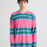 T-shirts LS Exotic Stripes Pink