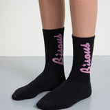 Socks Lounge Black Pink