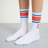 Socks Gym White Royal