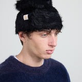 Beanie Fake Fur Black