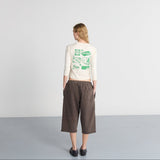 Shorts Oversized Dill Washed Brown