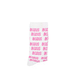 Socks X3 All over White/Pink