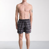Swimshort Gianni Embroidery Green Check