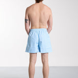 Swimshort Gianni Vichy Light Blue