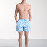 Swimshort Gianni Vichy Light Blue