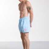Swimshort Gianni Vichy Light Blue
