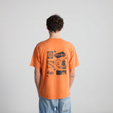 T-shirt Flyer Washed Fluo Orange