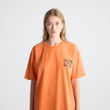 T-shirt Flyer Washed Fluo Orange