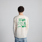 T-shirt LS Flyer Vintage White