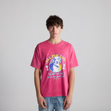 T-shirt Pal 4 Life Washed Fluo Pink