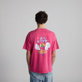 T-shirt Pal 4 Life Washed Fluo Pink