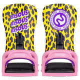 Bisous X Stone Snowboards Leopard Bindings