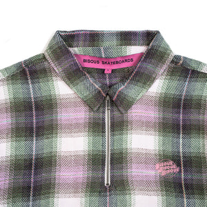 Polo Zipper Check pink