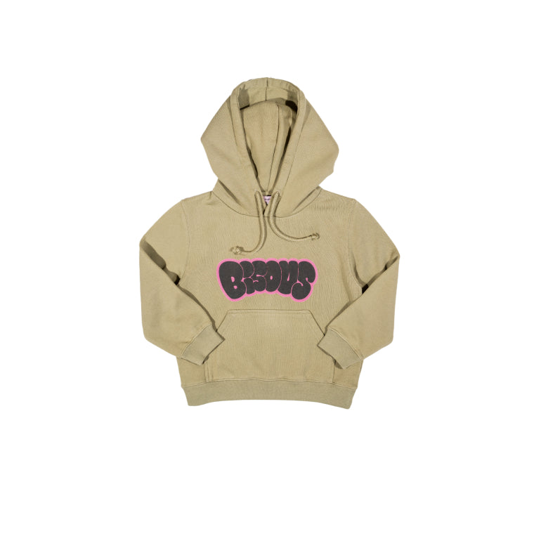 Hoodie Kids Heart Light Olive