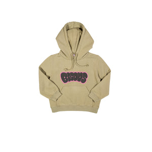 Hoodie Kids Heart Light Olive