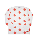 T-shirts Longsleeves Moto Heart White