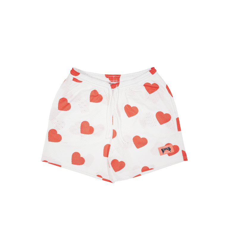 Short Moto Heart White